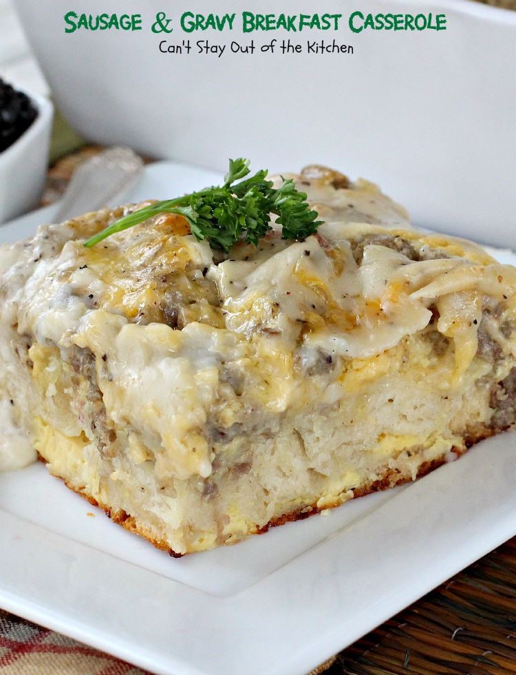 Sausage And Biscuit Casserole
 Sausage and Gravy Breakfast Casserole Can t Stay Out of