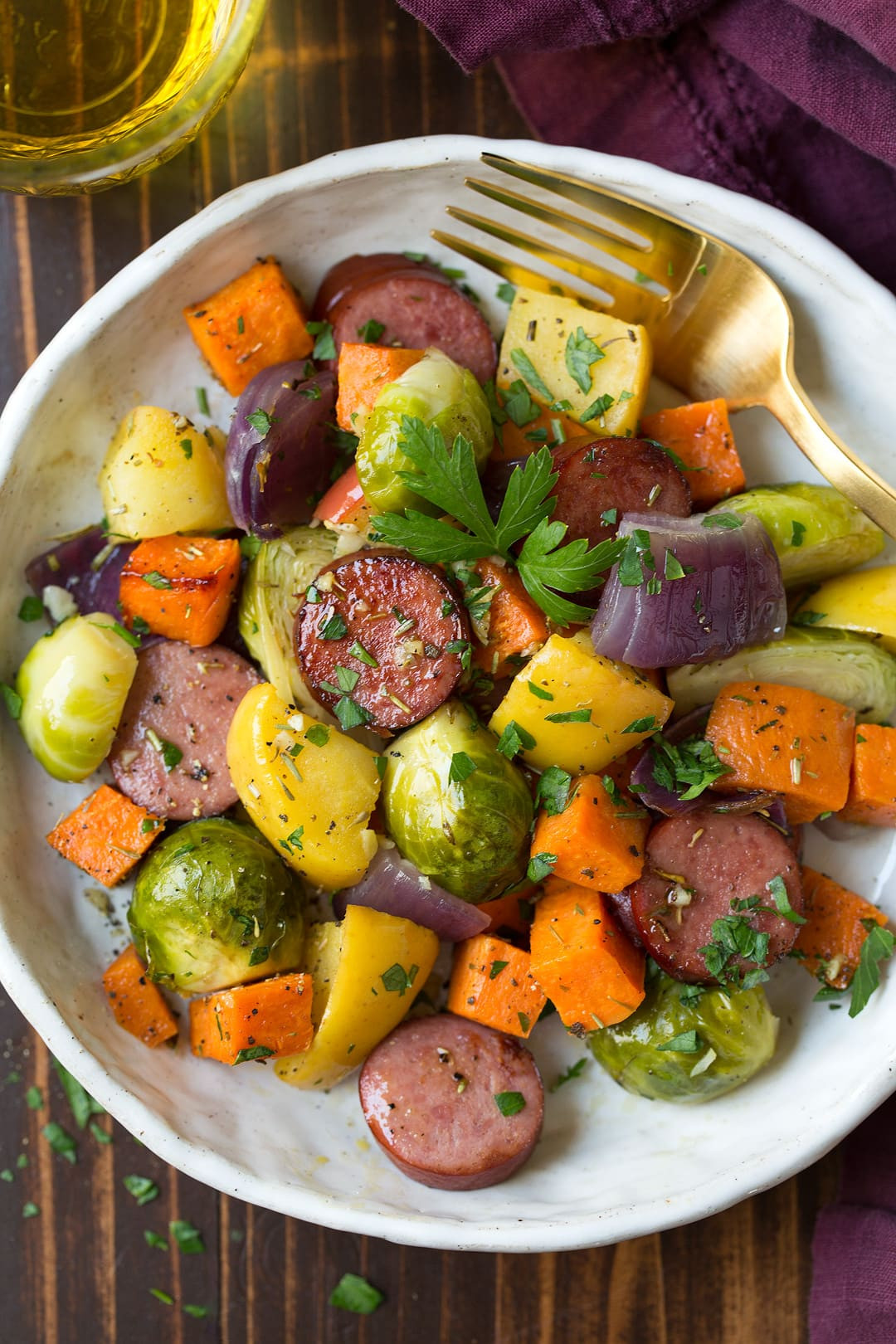 Sausage Sheet Pan Dinner
 Autumn Sausage Veggie and Apple Sheet Pan Dinner Cooking