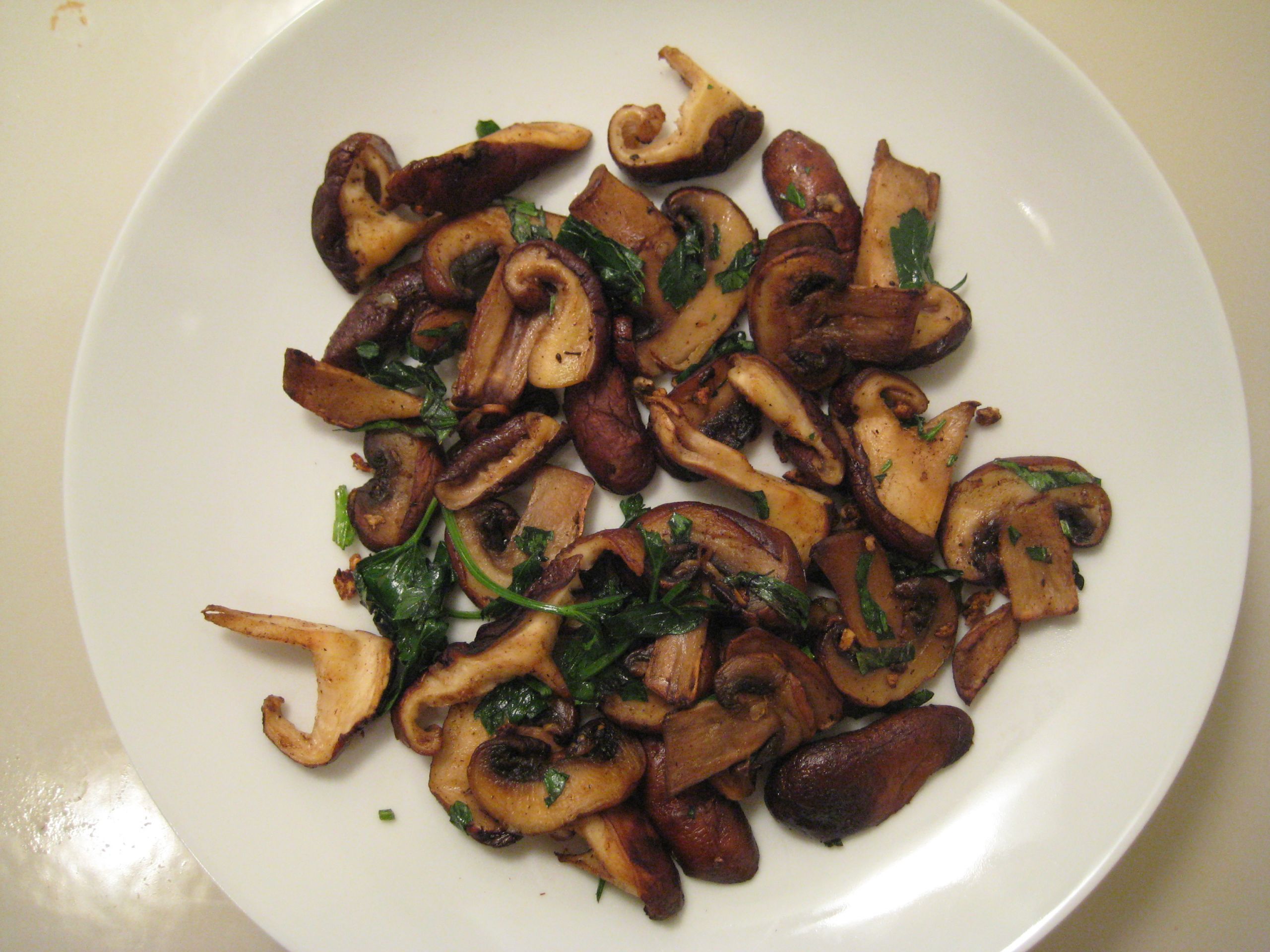 Sauteed Shiitake Mushrooms
 Sautéed Shiitake and Crimini Mushrooms – Dishful Thinking