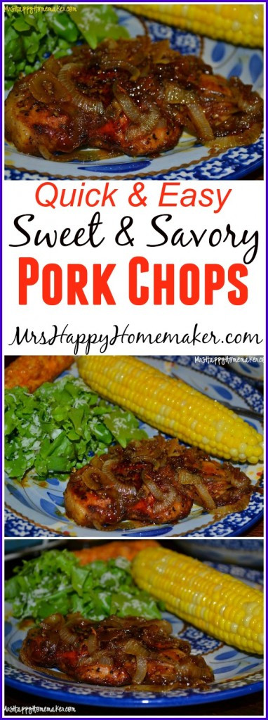 Savory Pork Chops
 Sweet & Savory Pork Chops Mrs Happy Homemaker