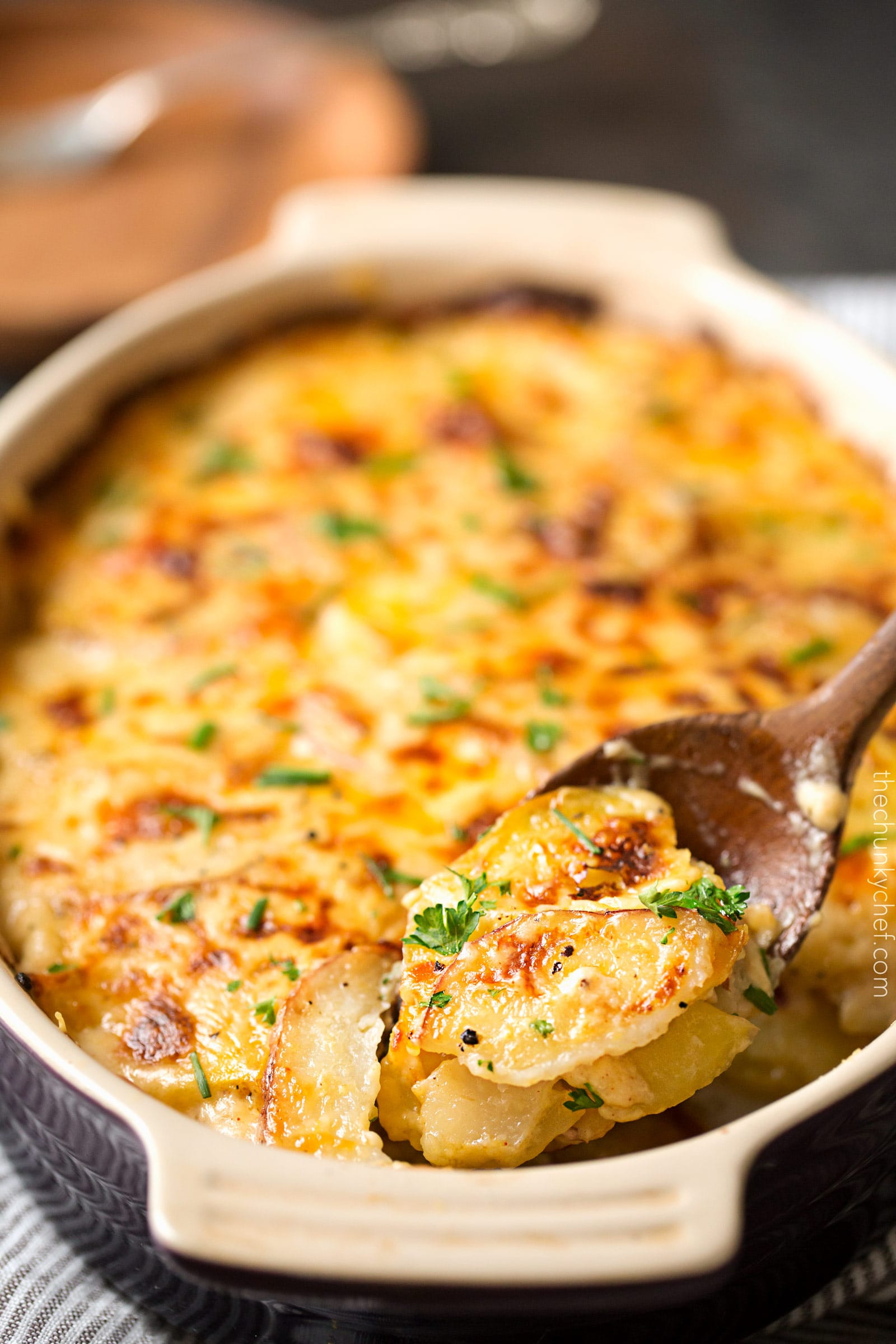 Scalloped Potatoes For Two
 Cheesy Scalloped Potatoes 6 The Chunky Chef