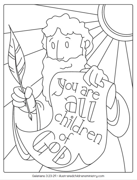 Scripture Coloring Pages For Kids
 Bible Story Coloring Pages Summer 2019 – Illustrated