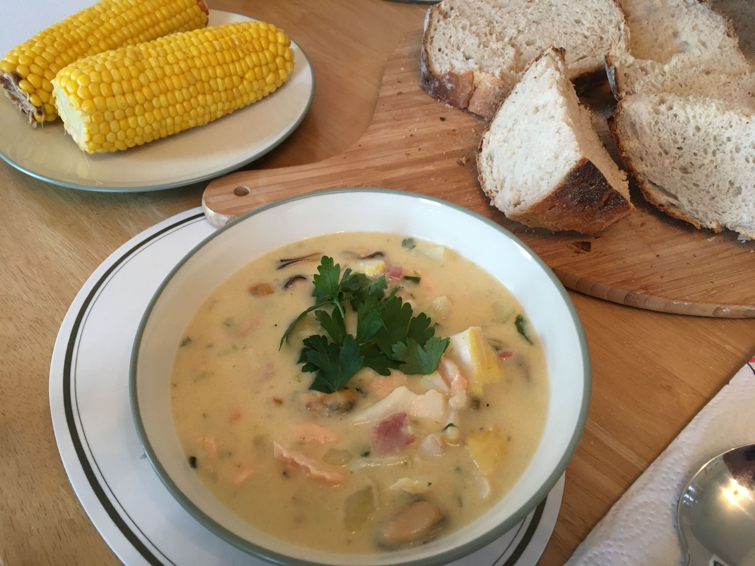 Seafood Chowder Soup Recipe
 Thick and creamy seafood chowder recipe All recipes UK