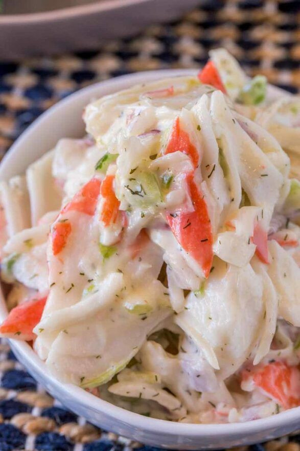 Seafood Pasta Salad Recipe Imitation Crab
 Crab Salad Seafood Salad Healthy Eating