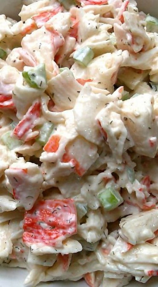 Seafood Pasta Salad Recipe Imitation Crab
 easy shrimp and crab pasta salad