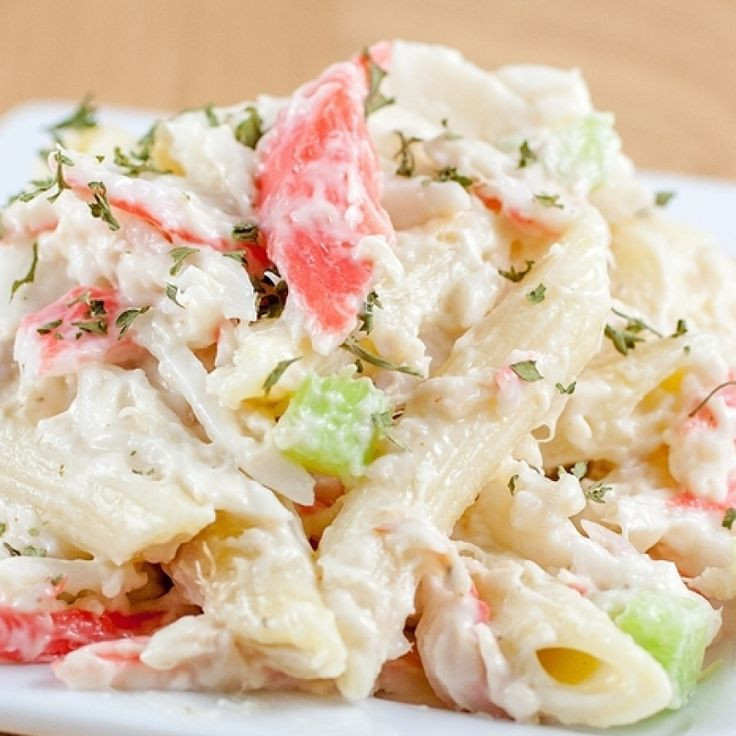 Seafood Pasta Salad Recipe Imitation Crab
 This pasta seafood salad recipe uses pasta and imitation