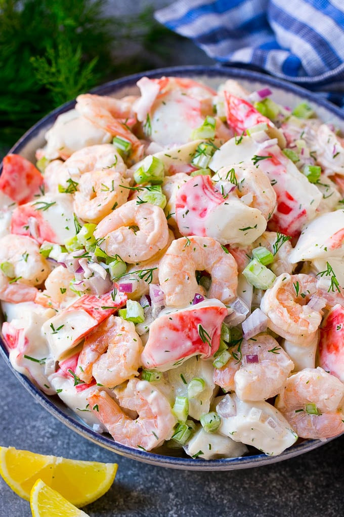 Seafood Salad Recipe With Crabmeat And Shrimp
 Cold Seafood Salad Recipe With Crabmeat And Shrimp