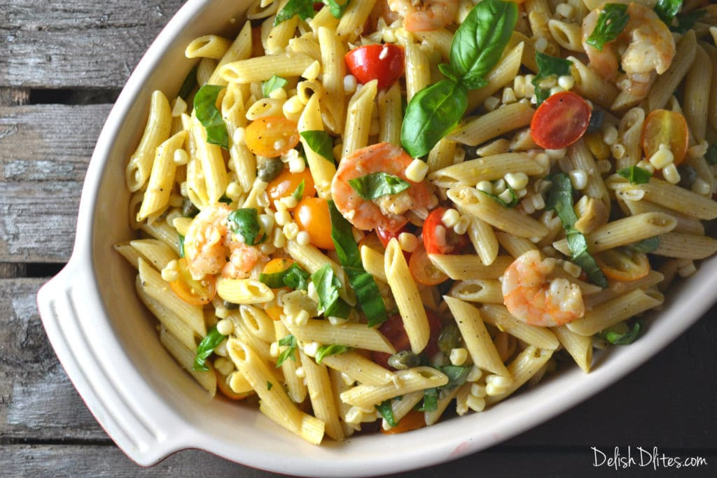 Seafood Salad Recipes Without Pasta
 Roasted Shrimp and Sweet Corn Pasta Salad