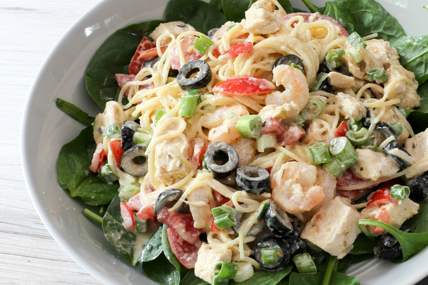 Seafood Salad Recipes Without Pasta
 Chicken and Shrimp Pasta Salad Recipe