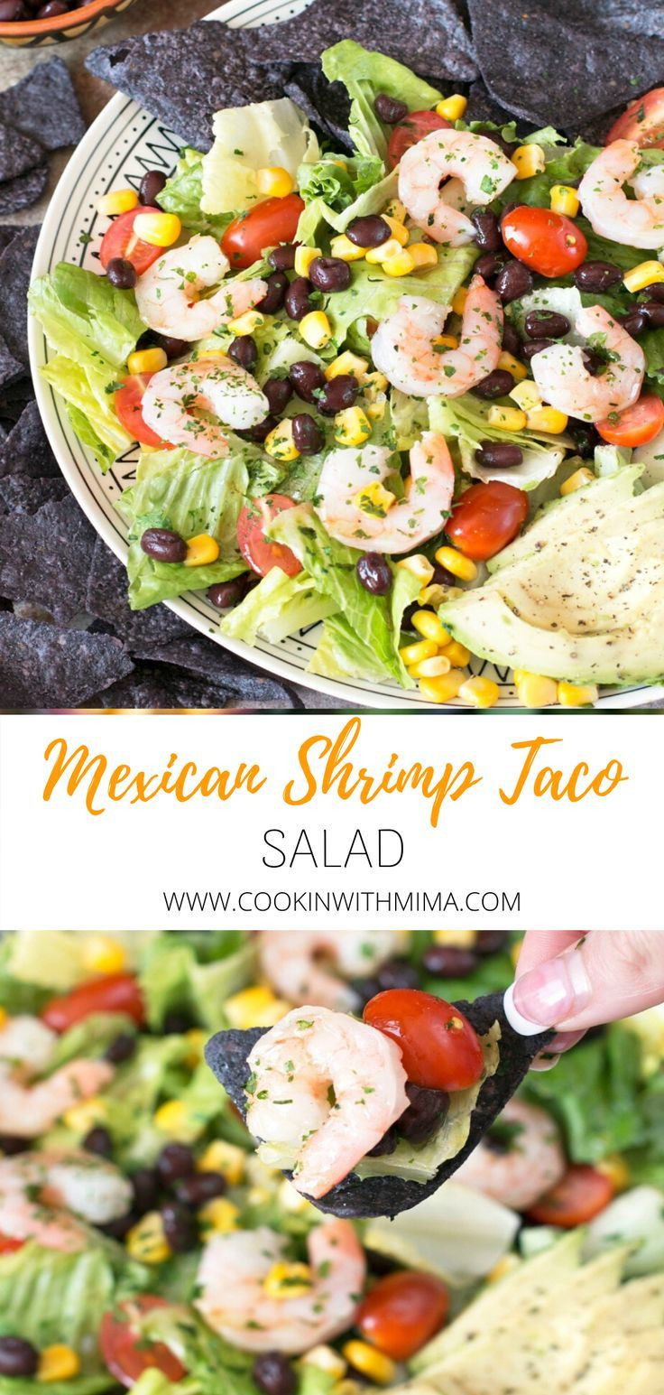 Seafood Salad Recipes Without Pasta
 Shrimp Taco Salad Recipe in 2020 With images