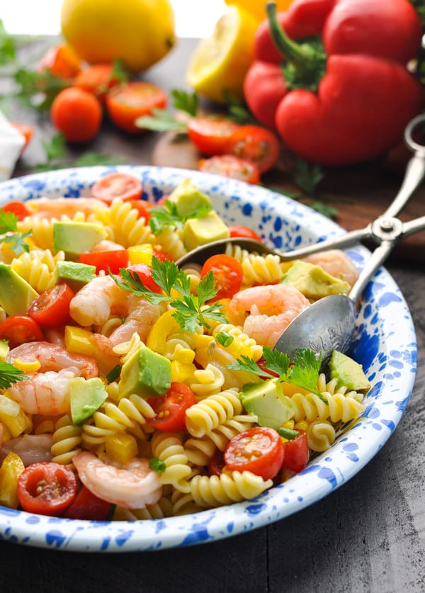 Seafood Salad Recipes Without Pasta
 Avocado Shrimp Pasta Salad The Seasoned Mom
