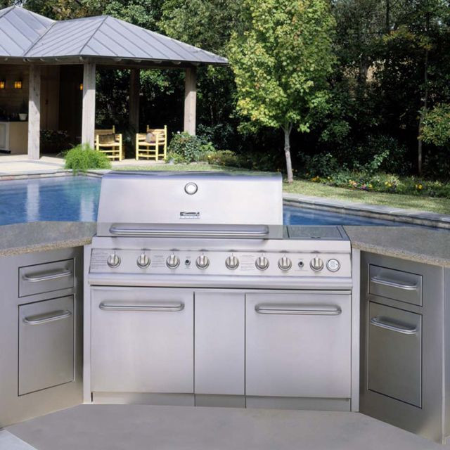 Sears Outdoor Kitchen
 Kenmore Elite Grill Island Kit Rustic Tan