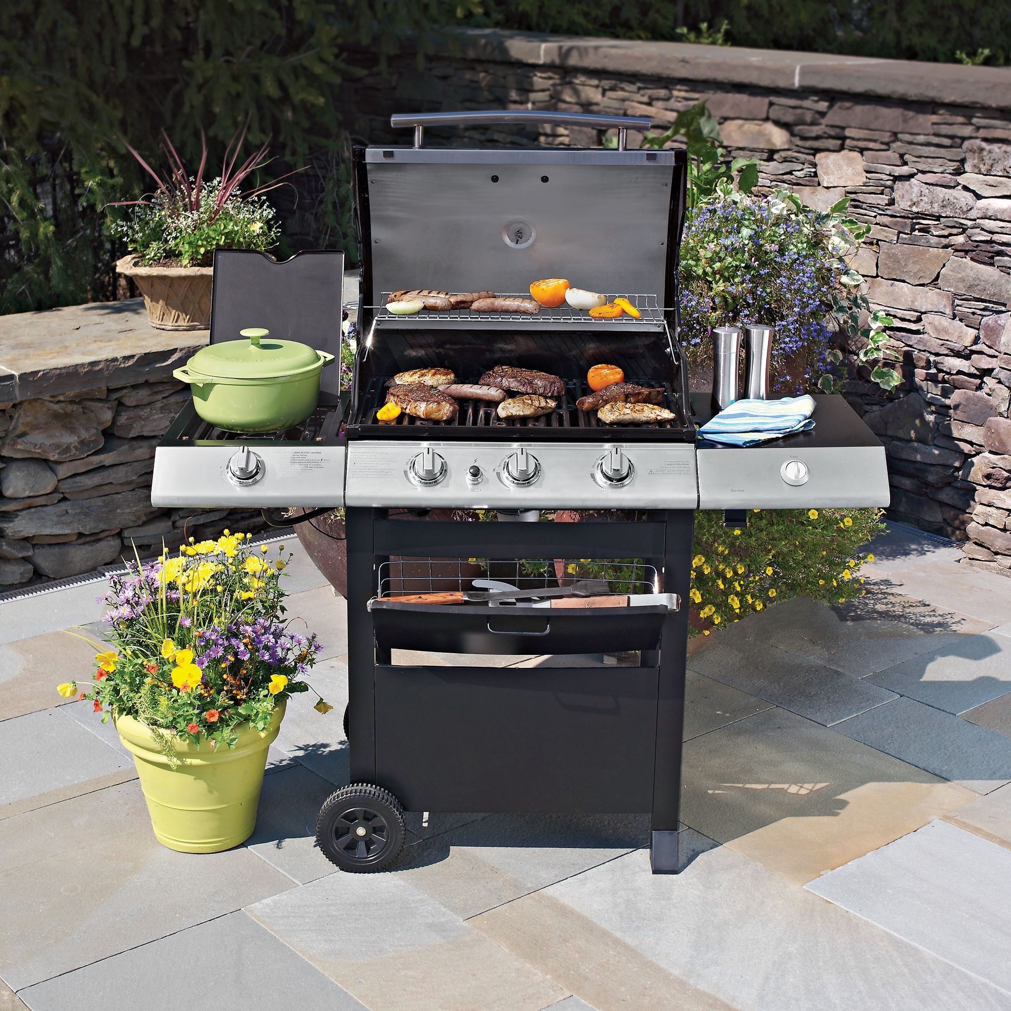 Sears Outdoor Kitchen
 Kenmore 3 Burner Gas Grill with Removable