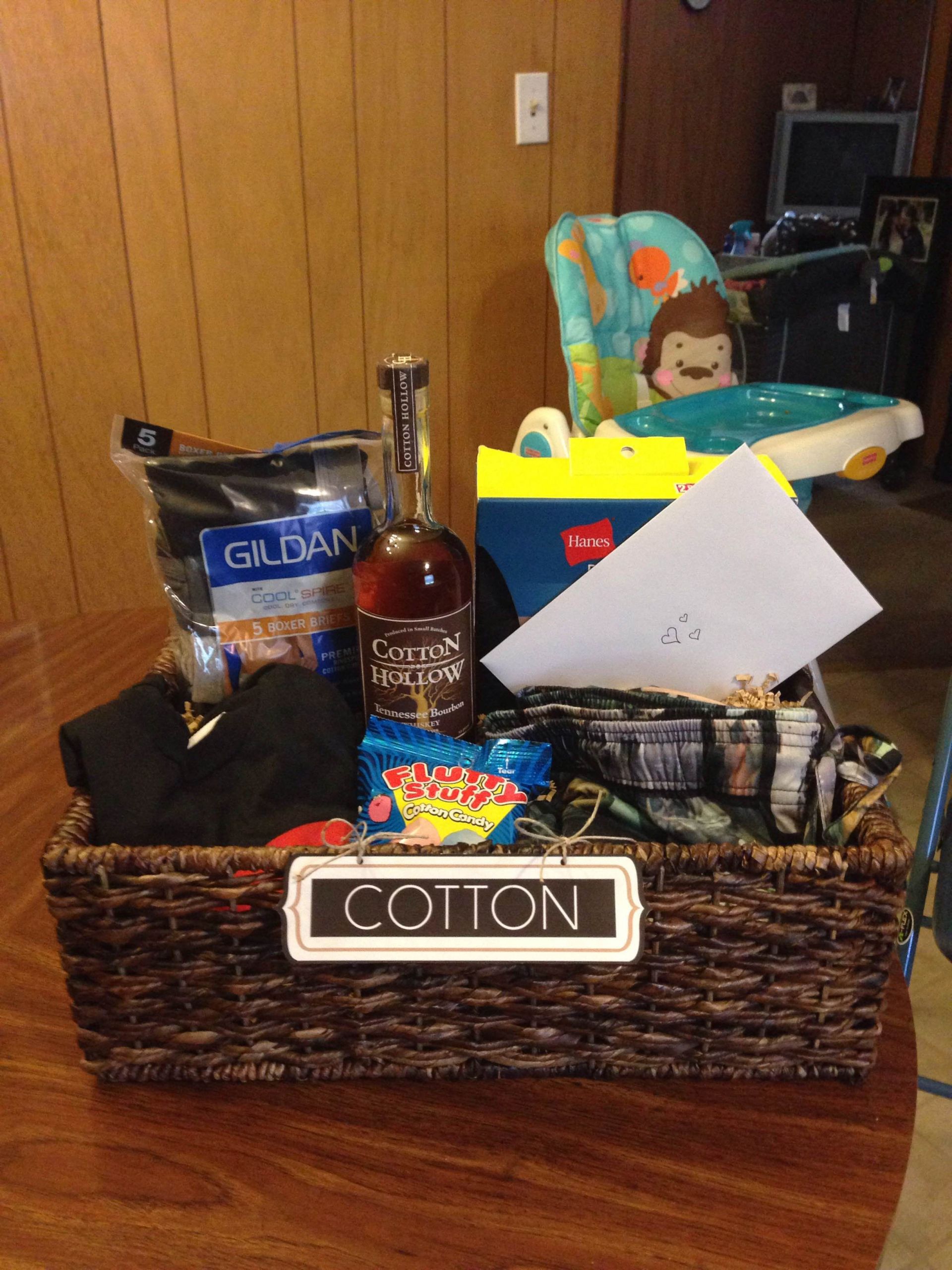 Second Anniversary Gift Ideas For Him
 "Cotton" t basket I put to her for my husband for our
