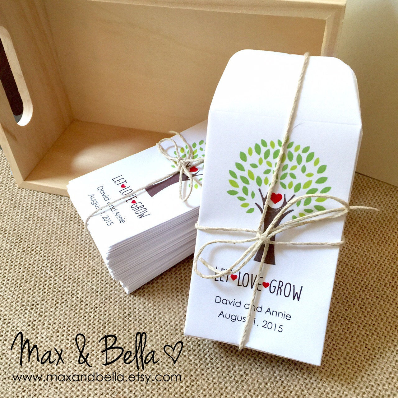 Seed Packet Wedding Favors DIY
 DIY Custom Seed Packet Wedding Favors Let Love Grow Custom