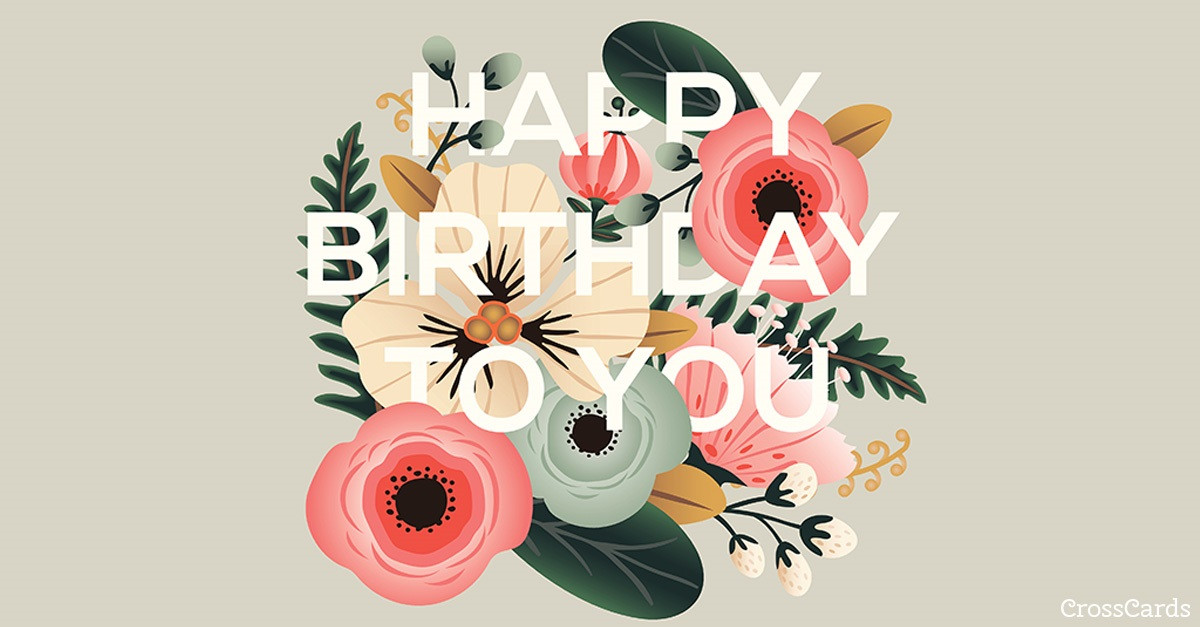 Send A Birthday Card Online
 Free Floral Birthday eCard eMail Free Personalized