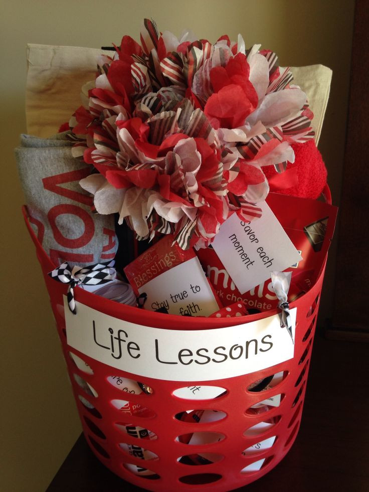 Senior Graduation Gift Ideas
 High School Graduation Gift basket "Life Lessons " include