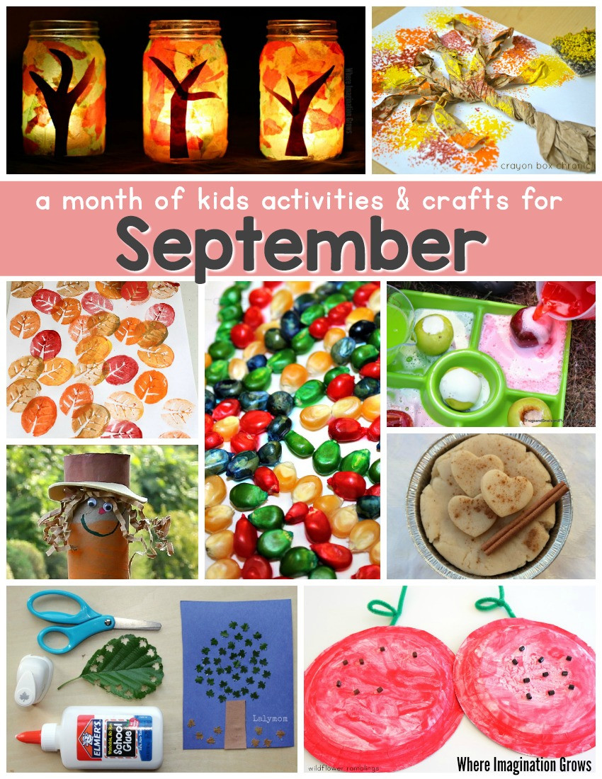 September Crafts For Kids
 30 Fall Kids Activities for September Where Imagination