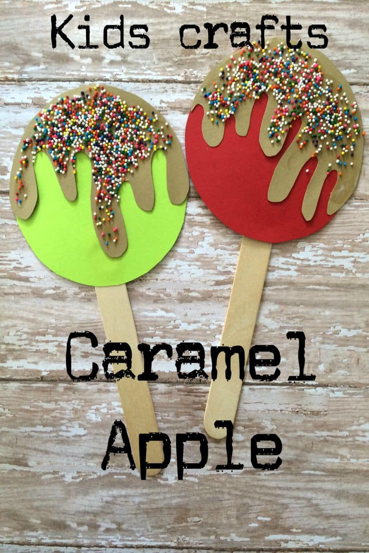 September Crafts For Kids
 Caramel Apple Popsicle Stick Craft