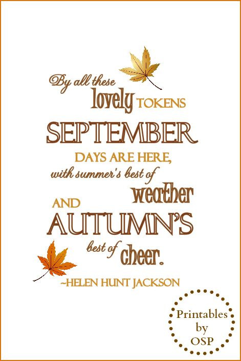 September Quotes Inspirational
 September Fall Quotes QuotesGram