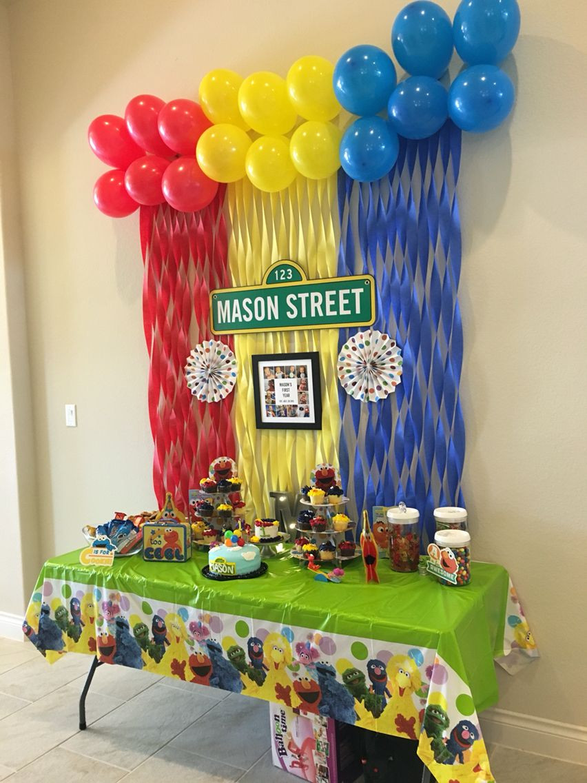 Sesame Street 1st Birthday Party Supplies
 Sesame Street first birthday party elmo sesamestreet