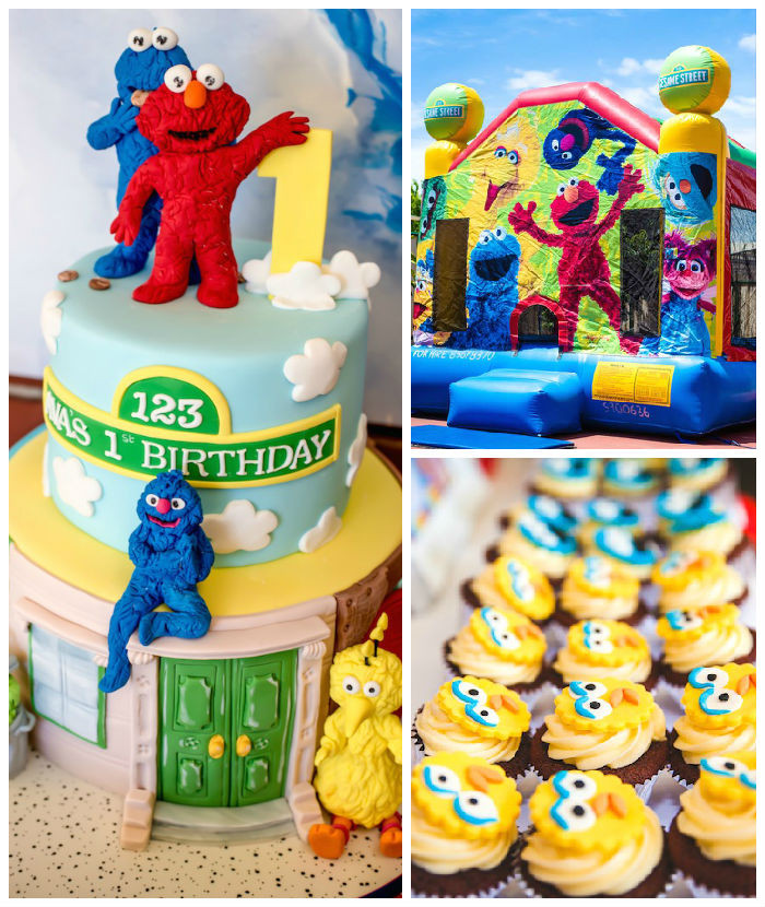 Sesame Street 1st Birthday Party Supplies
 Kara s Party Ideas Sesame Street 1st Birthday Party