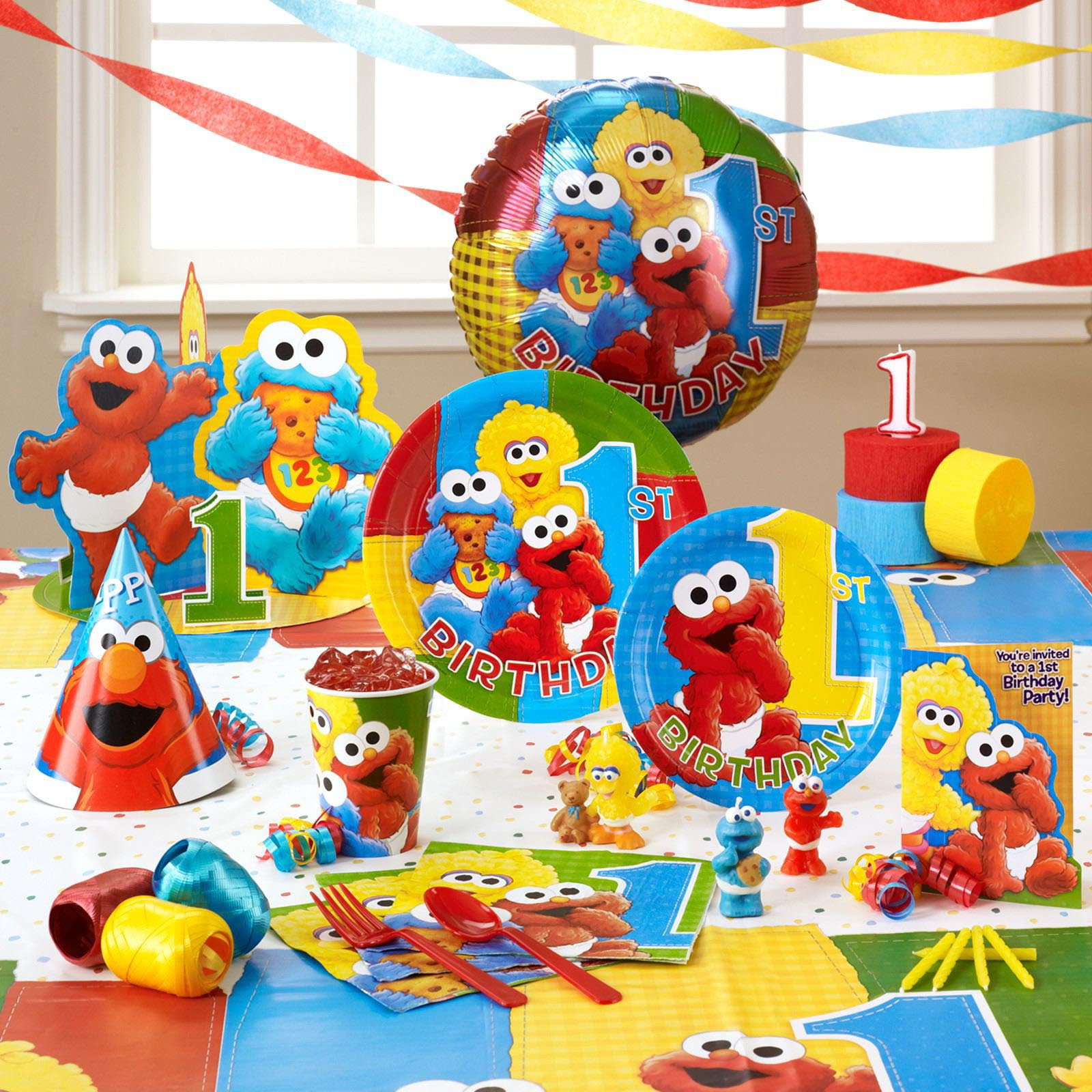 Sesame Street 1st Birthday Party Supplies
 Elmo Birthday Party Tips