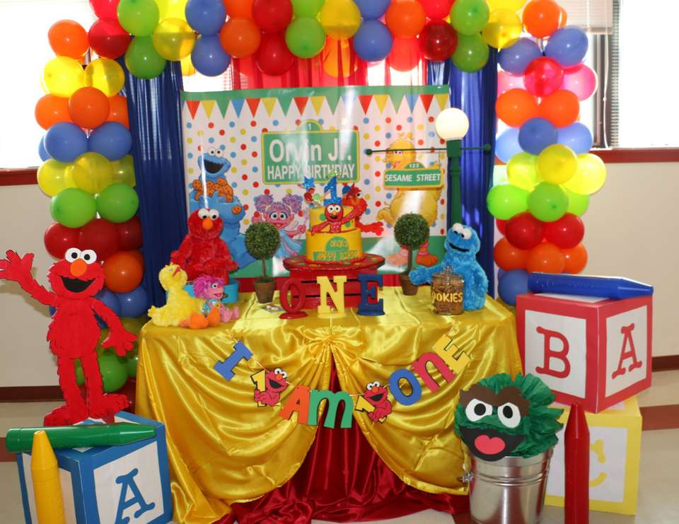 Sesame Street 1st Birthday Party Supplies
 Birthday "Elmo Sesame Street 1st Birthday "