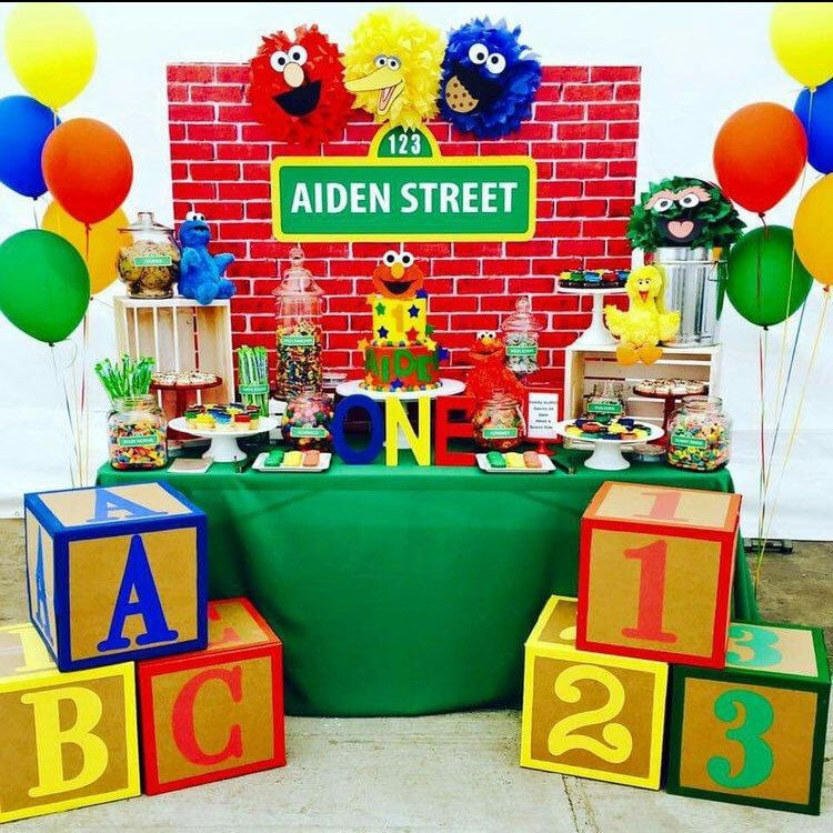 Sesame Street 1st Birthday Party Supplies
 Amazing Sesame Street Party with our awesome backdrop