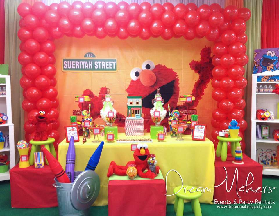 Sesame Street 1st Birthday Party Supplies
 Elmo & Sesame Street Birthday "Elmo 1st Birthday Party