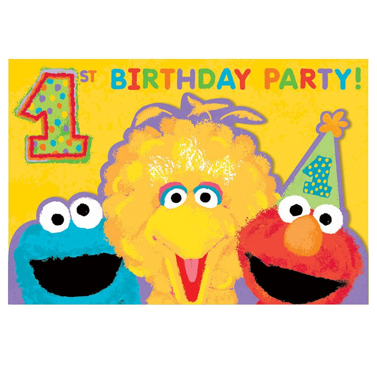 Sesame Street 1st Birthday Party Supplies
 Sesame Street First Birthday Party Supplies