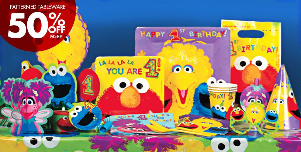 Sesame Street 1st Birthday Party Supplies
 Sesame Street 1st Birthday Party Supplies Party City