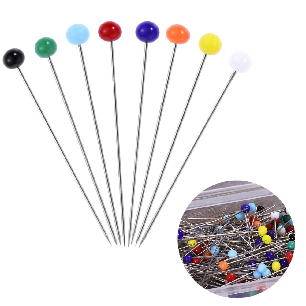 Sewing Pins
 100pcs Glass Head Pins Multicolor Sewing Pin for DIY