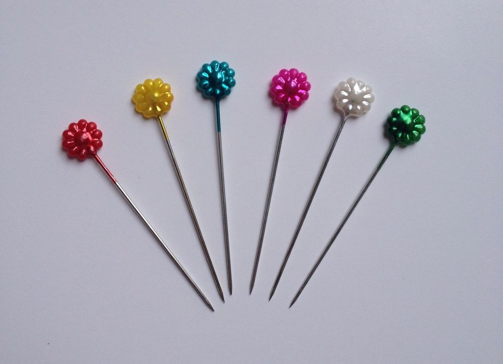 Sewing Pins
 150 pcs Multi Color Head Dressmaking Pin Decorating Sewing