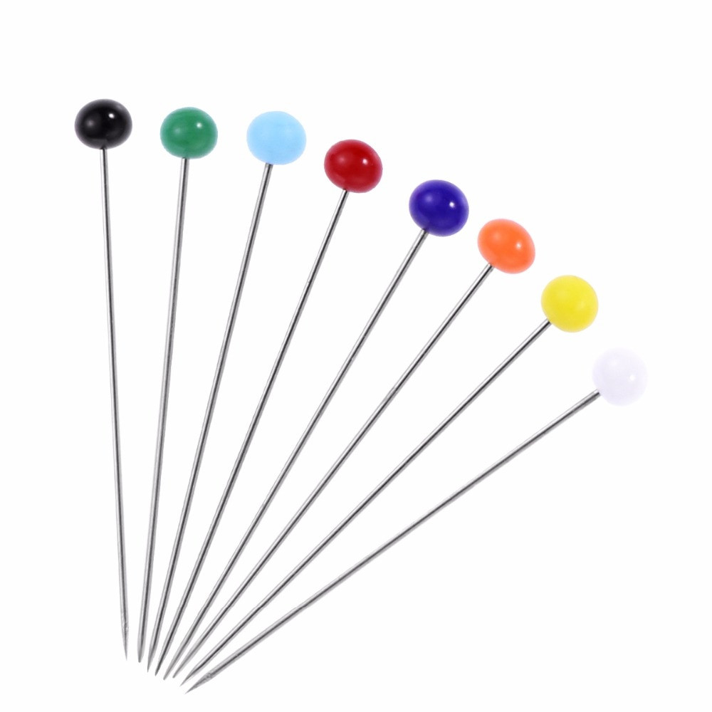Sewing Pins
 250pcs Glass Pearlized Head Pins Multicolor Sewing Pin for