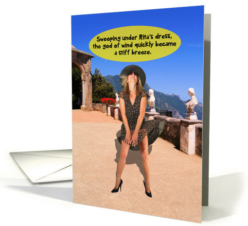 Sexy Birthday Wishes For Her
 God of Wind Stiff Breeze y Adult Humor Birthday Card
