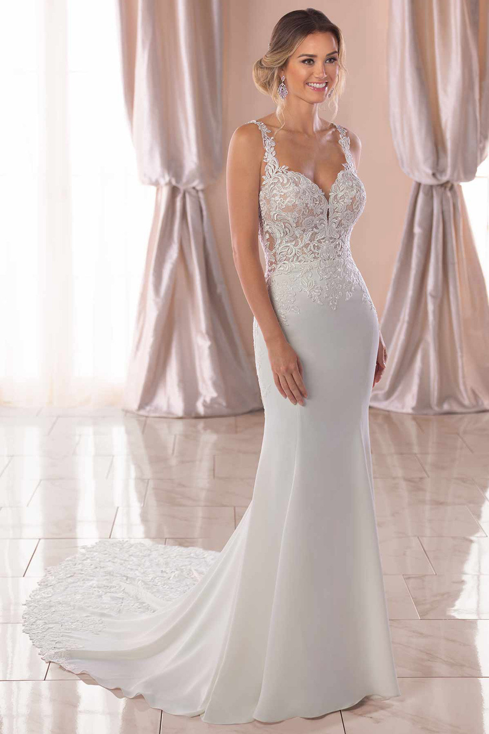 Sexy Dresses To Wear To A Wedding
 Stella York 6834 y wedding dress with sheer open back