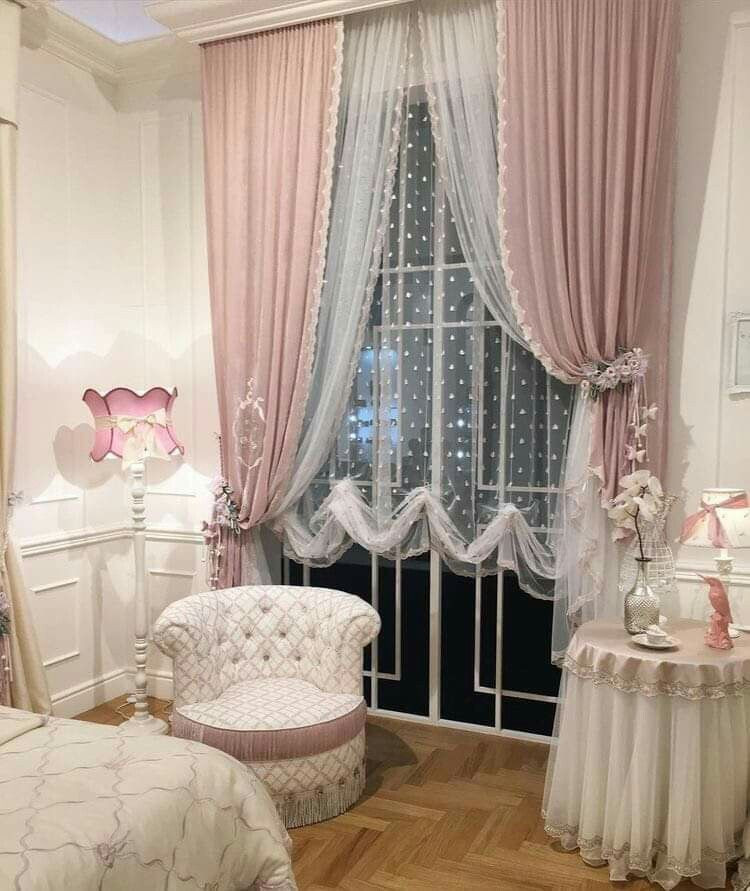 Shabby Chic Bedroom Curtains
 Luv the curtains Maison in 2019