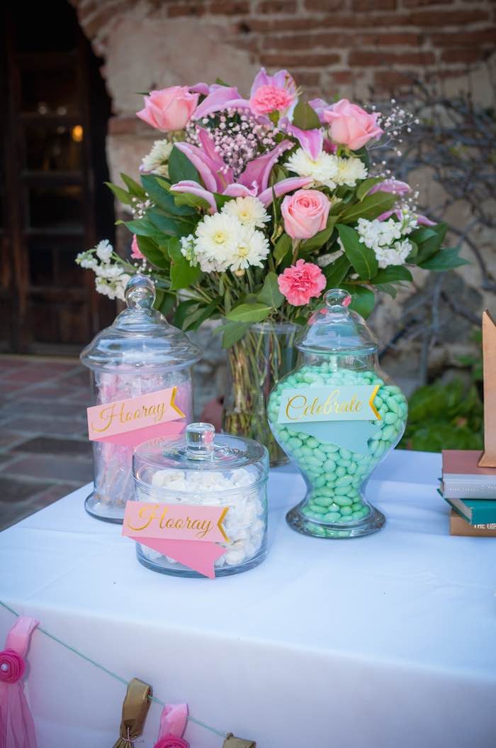 Shabby Chic Engagement Party Ideas
 Kara s Party Ideas Shabby Chic Book Themed Bridal Shower