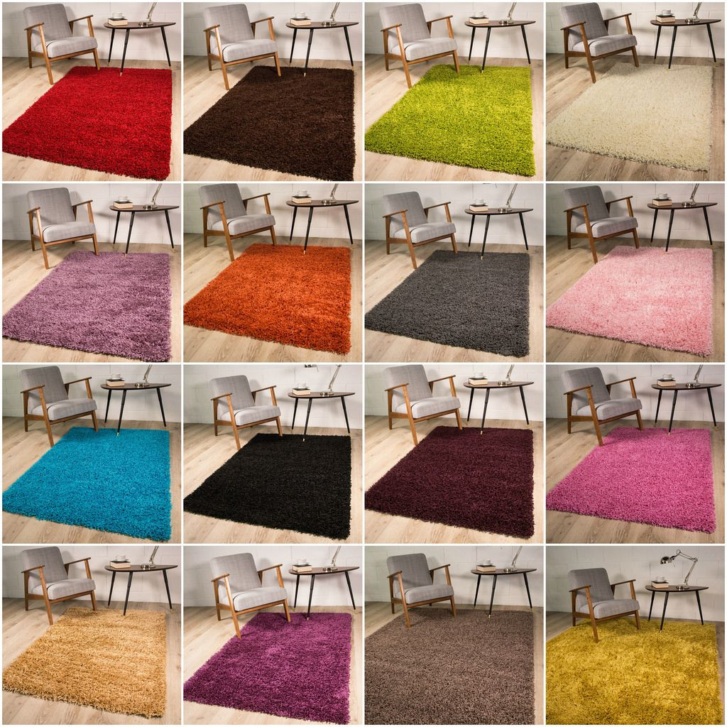 Shaggy Living Room Rugs
 NEW Fluffy Furry Deep Thick Soft Shaggy Area Rug for