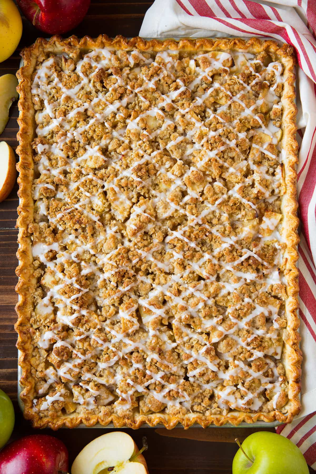 Sheet Pan Apple Pie
 Apple Slab Pie with Crumb Topping Cooking Classy