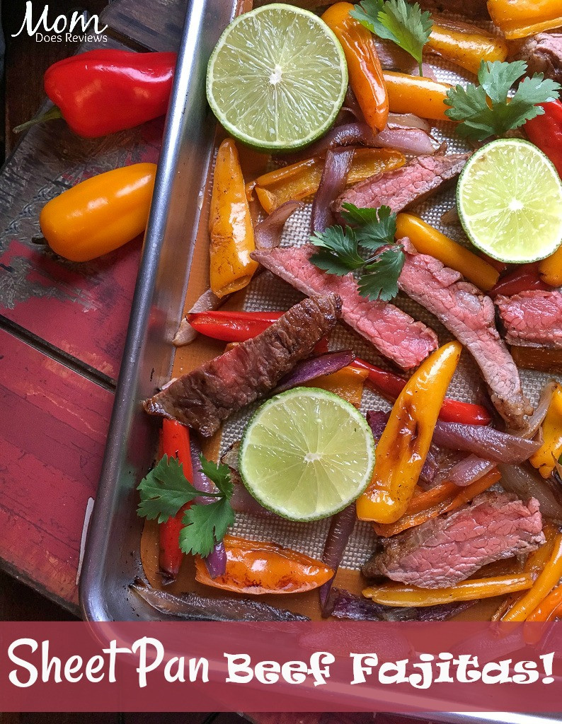 Sheet Pan Beef Fajitas
 Sheet Pan Beef Fajitas in 30 Minutes Mom Does Reviews
