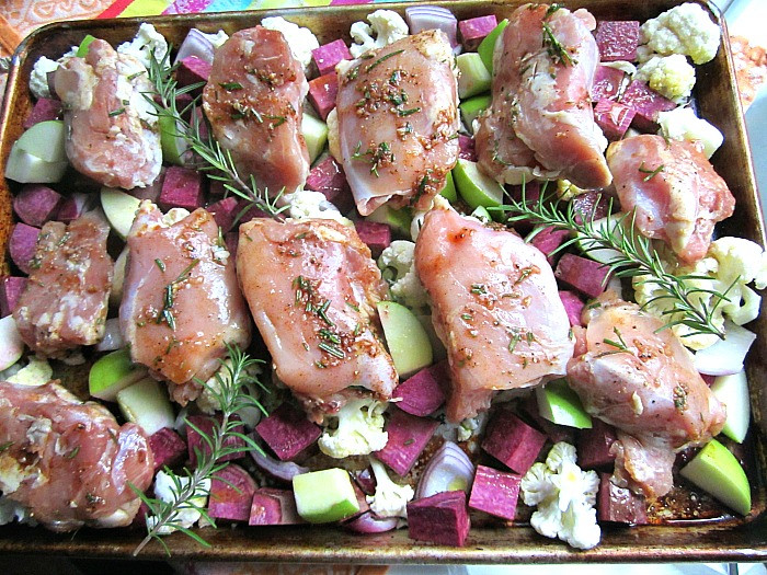 Sheet Pan Boneless Chicken Thighs
 Sheet Pan Chicken Thighs