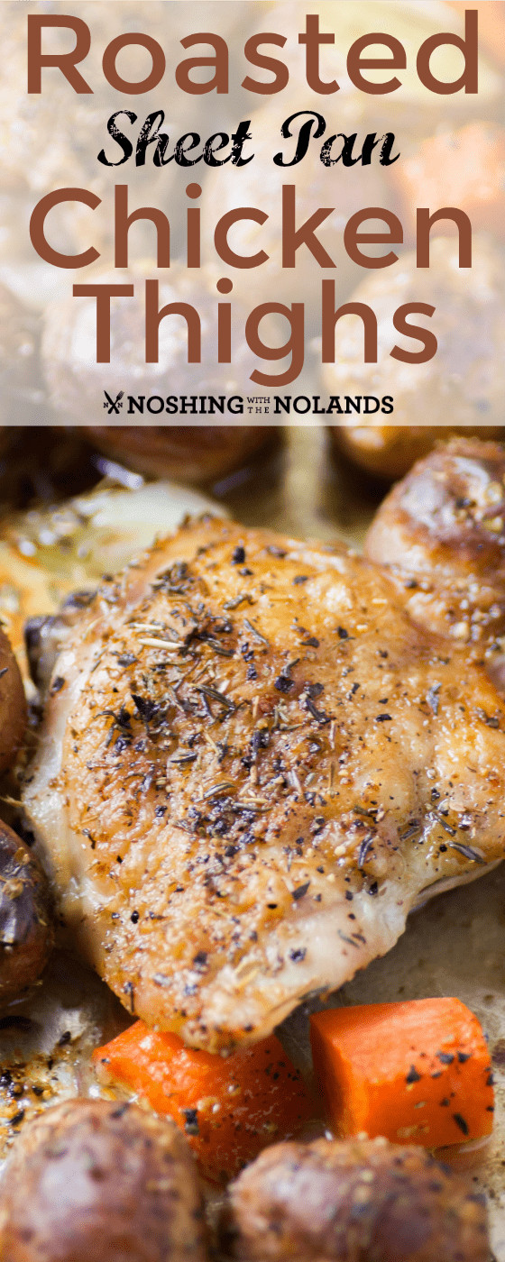 Sheet Pan Boneless Chicken Thighs
 Roasted Sheet Pan Chicken Thighs