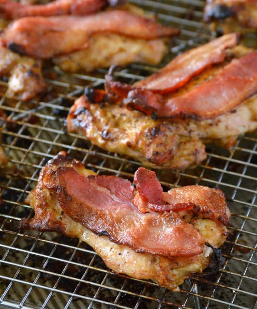 Sheet Pan Boneless Chicken Thighs
 Oven Baked Sheet Pan Chicken Thighs with Bacon Recipe