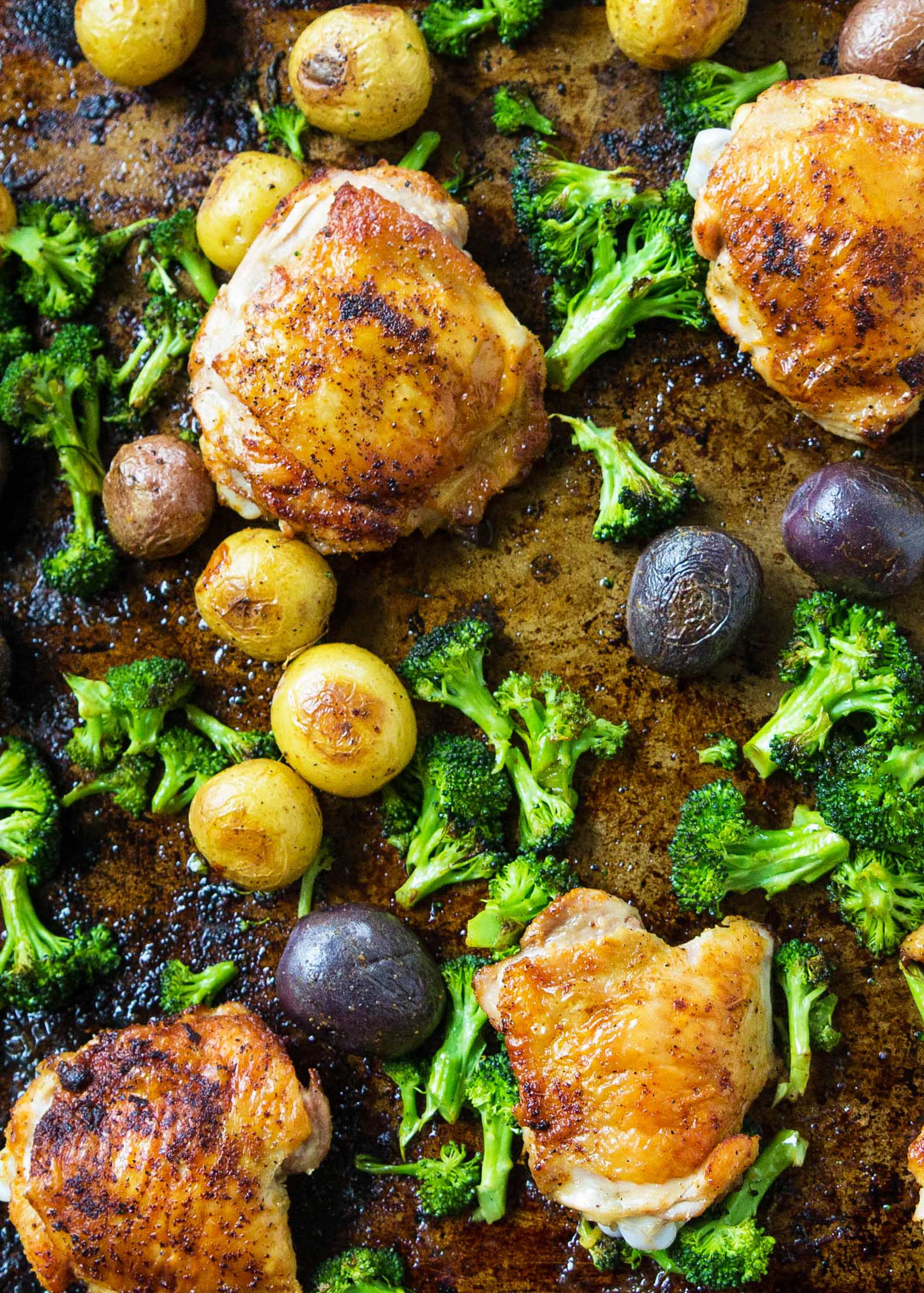Sheet Pan Chicken Thighs And Broccoli
 Sheet Pan Chicken with Roasted Broccoli and Potatoes