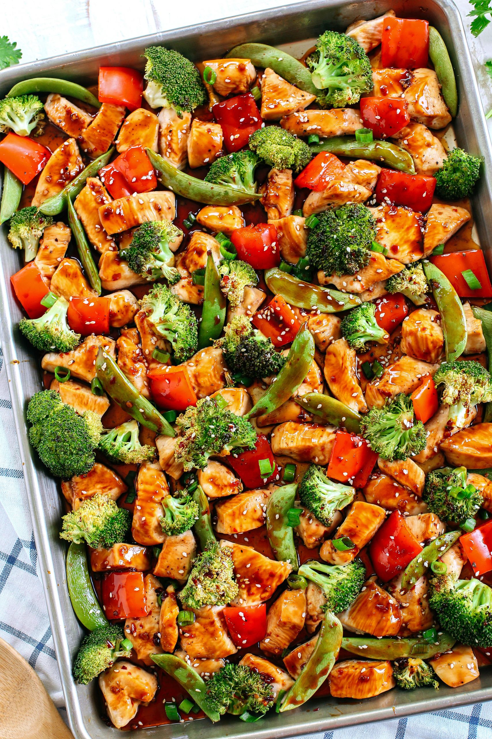 Sheet Pan Dinners Chicken Breast
 Sheet Pan Sesame Chicken and Veggies Eat Yourself Skinny