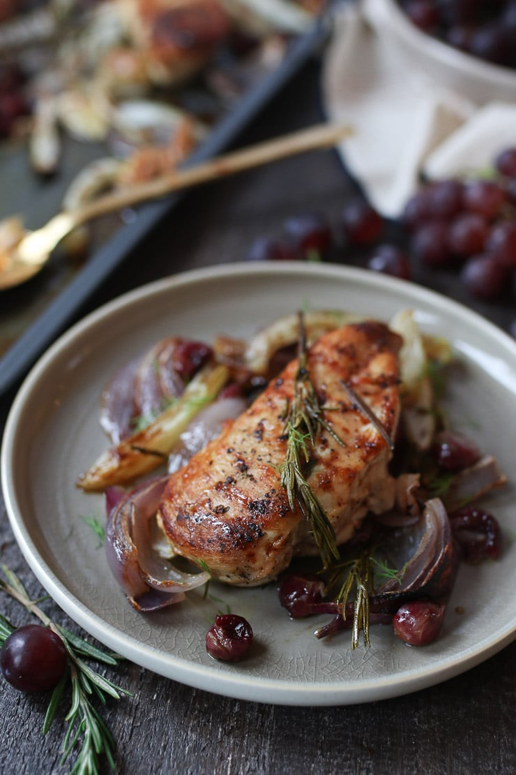 Sheet Pan Dinners Chicken Breast
 Rosemary Chicken Breast Sheet Pan Dinner with Roasted