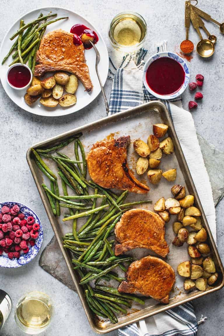 Sheet Pan Dinners Pork Chops
 sheet pan pork chops Healthy Seasonal Recipes