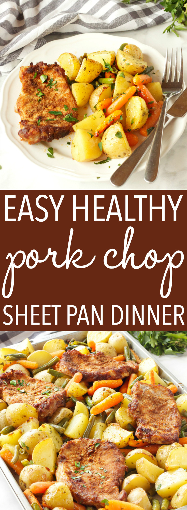 Sheet Pan Dinners Pork Chops
 Easy Pork Chop Sheet Pan Dinner Weeknight Meal The